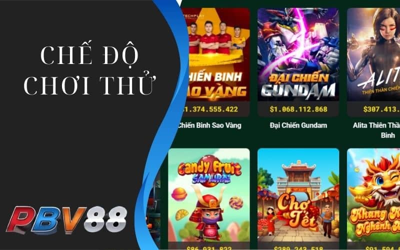 Có chế độ chơi thử miễn phí khi tham gia quay hũ