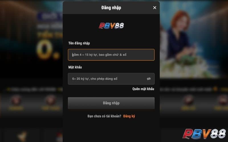 Hướng dẫn các bước đăng nhập PBV88 đúng cách